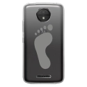 TPU0MOTOCPLUSPIED - Coque souple pour Motorola Moto C Plus avec impression Motifs empreinte de pied