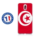 TPU0NOKIA31DRAPTUNISIE - Coque souple pour Nokia 3-1 avec impression Motifs drapeau de la Tunisie