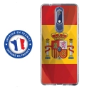 TPU0NOKIA51DRAPESPAGNE - Coque souple pour Nokia 5-1 avec impression Motifs drapeau de l'Espagne