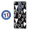 TPU0NOKIA51LOVE2 - Coque souple pour Nokia 5-1 avec impression Motifs Love coeur 2