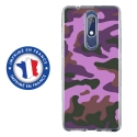 TPU0NOKIA51MILITAIREROSE - Coque souple pour Nokia 5-1 avec impression Motifs Camouflage militaire rose