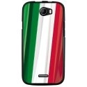 TPU1BARRYDRAPITALIE - Coque souple pour Wiko Barry avec impression Motifs drapeau de l'Italie