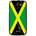 TPU1BARRYDRAPJAMAIQUE - Coque souple pour Wiko Barry avec impression Motifs drapeau de la Jamaïque
