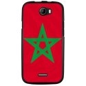TPU1BARRYDRAPMAROC - Coque souple pour Wiko Barry avec impression Motifs drapeau du Maroc