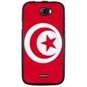 TPU1BARRYDRAPTUNISIE - Coque souple pour Wiko Barry avec impression Motifs drapeau de la Tunisie