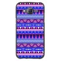 TPU1GALJ5AZTEQUEBLEUVIOLET - Coque Souple en gel pour Samsung Galaxy J5 avec impression Motifs aztèque bleu et violet