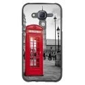 TPU1GALJ5CABINEUK - Coque Souple en gel pour Samsung Galaxy J5 avec impression Motifs cabine téléphonique UK rouge