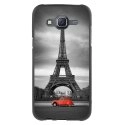TPU1GALJ5PARIS2CV - Coque Souple en gel pour Samsung Galaxy J5 avec impression Motifs Paris et 2CV rouge