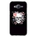 TPU1GALJ5SKULLFLOWER - Coque souple pour Samsung Galaxy J5 SM-J500F avec impression Motifs skull fleuri