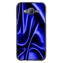 TPU1GALJ5SOIEBLEU - Coque Souple en gel pour Samsung Galaxy J5 avec impression Motifs soie drapée bleue