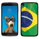 TPU1IDOL355DRAPBRESIL - Coque Souple en gel pour Alcatel Idol 3 5,5 avec impression Motifs drapeau du Brésil