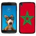 TPU1IDOL355DRAPMAROC - Coque Souple en gel pour Alcatel Idol 3 5,5 avec impression Motifs drapeau du Maroc