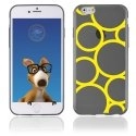 TPU1IPHONE6RONDSJAUNES - Coque Souple en gel pour Apple iPhone 6 avec impression ronds jaunes