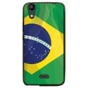 TPU1JAM4GDRAPBRESIL - Coque souple pour Wiko Rainbow Jam 4G avec impression Motifs drapeau du Brésil