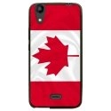 TPU1JAM4GDRAPCANADA - Coque souple pour Wiko Rainbow Jam 4G avec impression Motifs drapeau du Canada