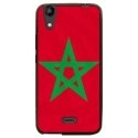 TPU1JAM4GDRAPMAROC - Coque souple pour Wiko Rainbow Jam 4G avec impression Motifs drapeau du Maroc