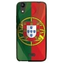 TPU1JAM4GDRAPPORTUGAL - Coque souple pour Wiko Rainbow Jam 4G avec impression Motifs drapeau du Portugal