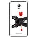 TPU1LENOVOBDOGVALENTIN - Coque souple pour Lenovo B avec impression Motifs bulldog valentin