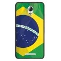 TPU1LENOVOBDRAPBRESIL - Coque souple pour Lenovo B avec impression Motifs drapeau du Brésil