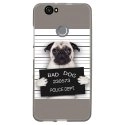 TPU1NOVADOGPRISONTRISTE - Coque souple pour Huawei Nova avec impression Motifs bulldog prisonnier