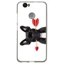 TPU1NOVADOGVALENTIN - Coque souple pour Huawei Nova avec impression Motifs bulldog valentin