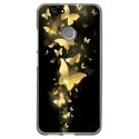 TPU1NOVAPAPILLONSDORES - Coque souple pour Huawei Nova avec impression Motifs papillons dorés