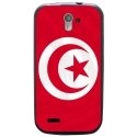 TPU1SFRTRAIL4DRAPTUNISIE - Coque souple pour SFR StarTrail 4 avec impression Motifs drapeau de la Tunisie