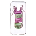 TPUA6PLUS-MACARONS - Coque souple Galaxy A6+ transparent motif macarons