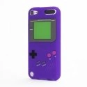 TPUGAMEBOYTOUCH5VIOLET - Coque souple violet aspect Game Boy pour iPod Touch 5