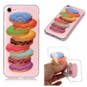TPUIP7-DONUTS - Coque souple iPhone 7/8 transparent motif Donuts