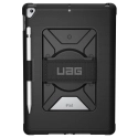 UAG-HANDSTRAPIPAD102 - Coque UAG iPad 10.2 renforcé et antichoc coloris noir avec angle Handstrap