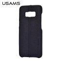 USAMSJOES8NOIR - Coque Usams Joe Series pour Galaxy-S8 aspect cuir noir