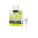 USB862WMFF - Fonex câble plat certifié Apple MFI prise lightning coloris blanc 1,2 mètres