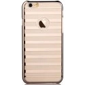 VOUNICOVIP6GOLDRAY - Coque aspect métal pour iPhone 6 avec rayures coloris gold métallisé