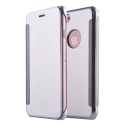 WALLCLEAR-IP7GRIS - Etui iPhone 7 série View-Case avec rabat translucide coloris gris