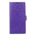 WALLET-A6PLUSVIOLET - Etui Galaxy A6 Plus 2018 rabat latéral violet logements cartes fonction stand