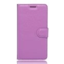 WALLET-M3NOTEVIOLET - Etui Meizu M3-Note type portefeuille coloris violet logements cartes
