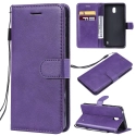 WALLET-NOKIA1PLUSVIOLET - Etui Nokia 1 Plus type portefeuille violet avec logements cartes