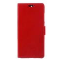 WALLET-NOKIA51ROUGE - Etui Nokia 5.1 type portefeuille rouge avec logements cartes