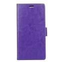 WALLET-NOKIA6VIOLET - Etui Nokia 6 type portefeuille violet avec logements cartes
