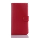 WALLETMEIZUM2ROUGE - Etui type portefeuille rouge pour Meizu M2-Note avec rabat latéral articulé fonction stand