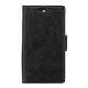 WALLSELFY4GNOIR - Etui type portefeuille noir pour Wiko Selfy 4G avec rabat latéral articulé stand