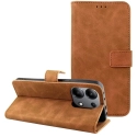 WALLTENDER-NOTE145GCAMEL - Etui type portefeuille Xiaomi Redmi Note 14(5G) camel avec rabat latéral fonction stand