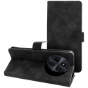 WALLTENDER-REDMI14CNOIR - Etui type portefeuille Xiaomi Redmi 14C noir avec rabat latéral fonction stand