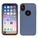 WAVEHYBRID-IPXNAVY - Coque renforcée iPhone hybride antichoc coloris bleu nuit