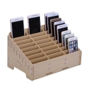 WOODBOX - Boite Rangement en bois pour smartphone 24 emplacements