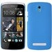 CASYBLEUDESIRE500 - Coque rigide bleue pour HTC Desire 500 aspect mat toucher rubber gomme