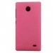 COVGRANITROSELUM630 - Coque rigide rose pour Lumia 630 Nokia aspect granité toucher rugueux