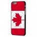 CPRN1IP6PLUSDRAPCANADA - Coque noire iPhone 6 Plus impression drapeau Canada
