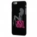 CPRN1IP6PLUSSEXYGIRL - Coque noire iPhone 6 Plus impression Femme assise Sexy Girl